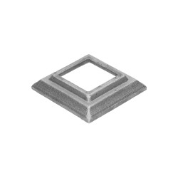 Krytka 80x80x17mm s otvorom 41x41mm, odliatok Krytka 80x80x17mm s otvorom 41x41mm, odliatok